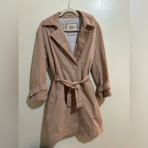 Herno!! Luxury coat, water-resistant rose pink trench coat for spring